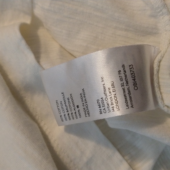 Anthropologie Pilcro Boho Ruffled Open-BackCream Long Sleeve Essential Top smal - Picture 6 of 7